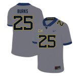 Men's West Virginia Mountaineers NCAA #25 Aubrey Burks Gray Authentic Nike Stitched College Football Jersey IN15A75DO